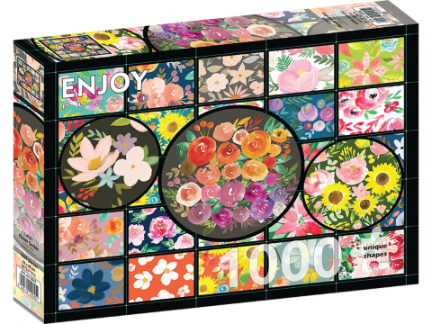 Puzzle - Puzzle 1000 piese Enjoy – Lacy’s Flower Garden