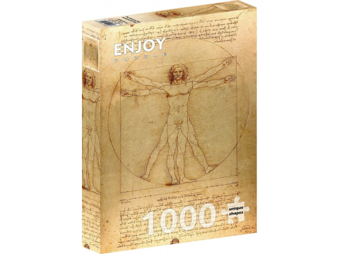 Puzzle 1000 piese - Puzzle 1000 piese Enjoy – Leonardo da Vinci: The Vitruvian Man