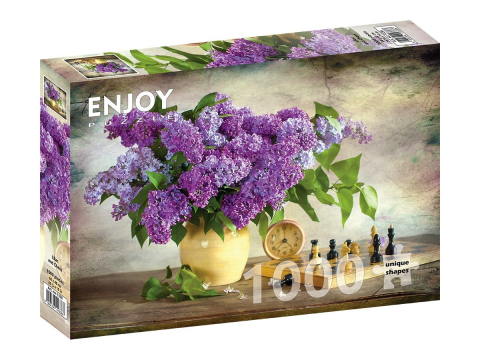 Puzzle - Puzzle 1000 piese Enjoy – Lilac and Chess