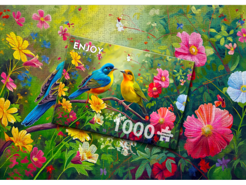 Puzzle 1000 piese Enjoy – Lovebirds Duet [3]