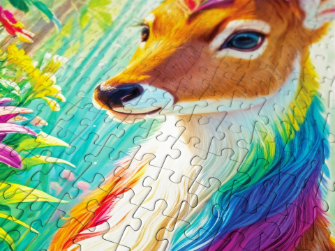 Puzzle 1000 piese Enjoy – Magical Deer [4]