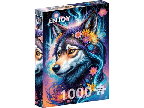 Noutati - Puzzle 1000 piese Enjoy – Magical Wolf Portrait