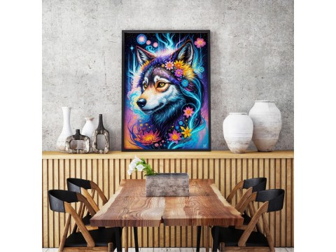 Puzzle 1000 piese Enjoy – Magical Wolf Portrait [5]