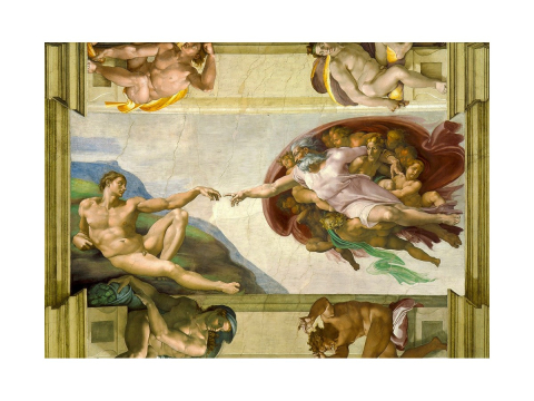 Puzzle 1000 piese Enjoy – Michelangelo Buonarroti: The Creation of Adam [1]