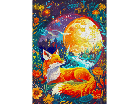Puzzle 1000 piese Enjoy – Moon Fox [1]