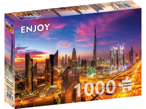 Puzzle 1000 piese - Puzzle 1000 piese Enjoy – Morning Over Dubai Downtown