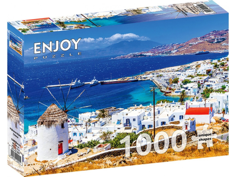 Puzzle 1000 piese - Puzzle 1000 piese Enjoy – Mykonos Island, Greece