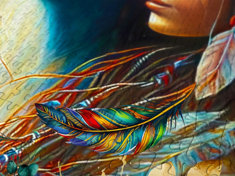 Puzzle 1000 piese Enjoy – Native Princess [5]