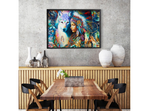 Puzzle 1000 piese Enjoy – Native Princess [4]