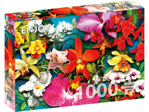 Puzzle - Puzzle 1000 piese Enjoy – Orchid Jungle