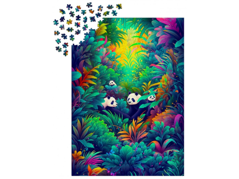 Puzzle 1000 piese Enjoy – Panda Haven [2]