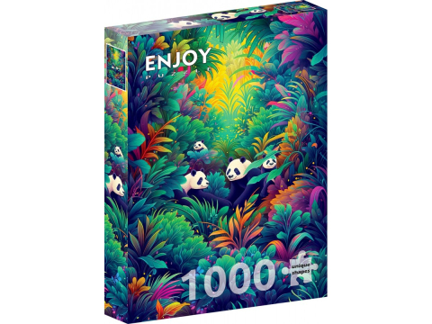 Puzzle - Puzzle 1000 piese Enjoy – Panda Haven