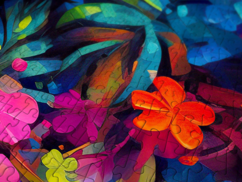 Puzzle 1000 piese Enjoy – Playful Panda Cub [4]