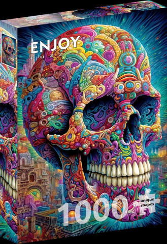 Puzzle - Puzzle 1000 piese Enjoy – Quirky Skull