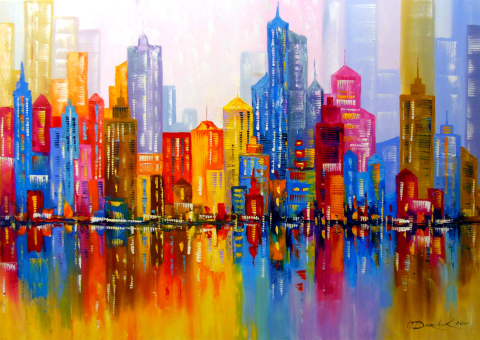 Puzzle 1000 piese Enjoy – Rainbow City [1]