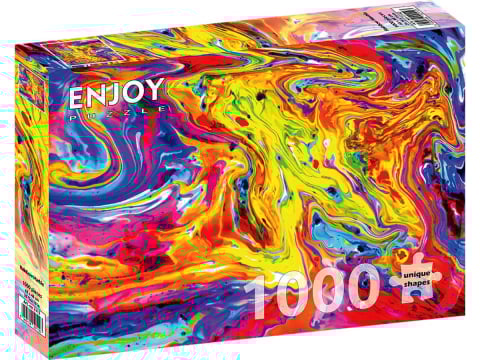 Puzzle - Puzzle 1000 piese Enjoy – Rainbow Marble