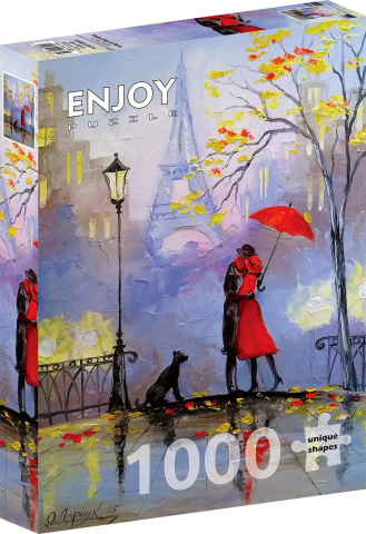Puzzle 1000 piese - Puzzle 1000 piese Enjoy – Rainy Day in Paris