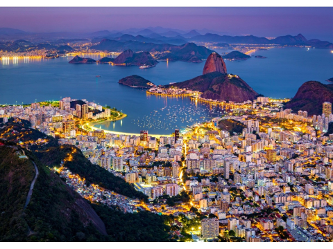 Puzzle 1000 piese Enjoy – Rio de Janeiro by Night, Brazil [1]