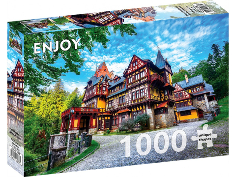 Puzzle 1000 piese - Puzzle 1000 piese Enjoy – Royal Residence, Sinaia, Romania