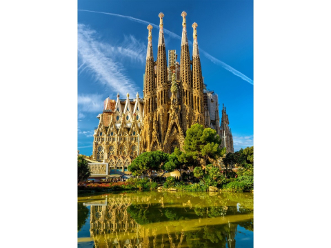 Puzzle 1000 piese Enjoy – Sagrada Familia Basilica, Barcelona [1]