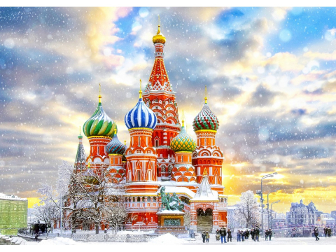 Puzzle 1000 piese Enjoy – Saint Basil’s Cathedral, Moscow [1]