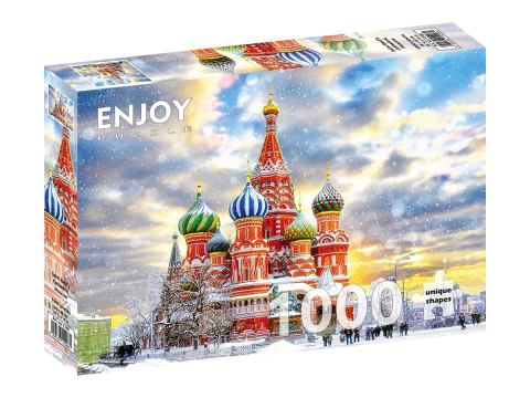 Puzzle - Puzzle 1000 piese Enjoy – Saint Basil’s Cathedral, Moscow