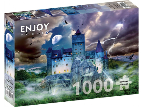Puzzle 1000 piese - Puzzle 1000 piese Enjoy – Scary Dracula's Castle
