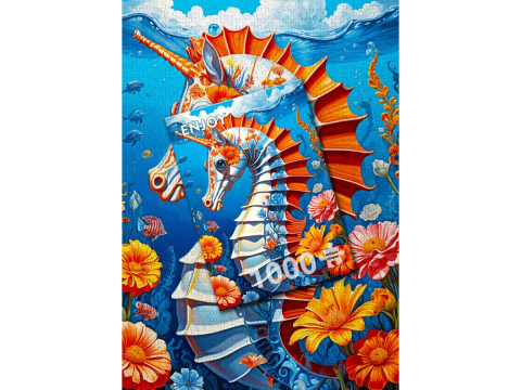 Puzzle 1000 piese Enjoy – Sea Horse [3]