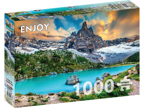 Puzzle 1000 piese - Puzzle 1000 piese Enjoy – Sorapis Lake, Dolomites, Italy