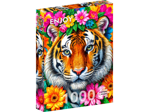 Puzzle - Puzzle 1000 piese Enjoy – Stripes and Blooms