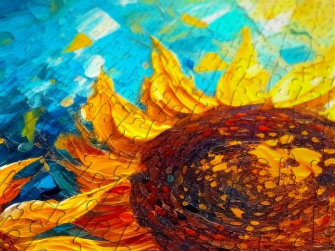 Puzzle 1000 piese Enjoy – Sunflowers Reunion [4]