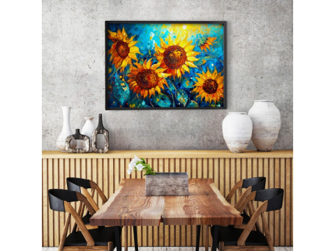 Puzzle 1000 piese Enjoy – Sunflowers Reunion [5]