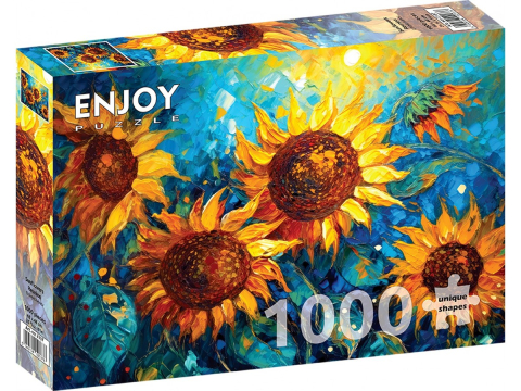 Puzzle 1000 piese - Puzzle 1000 piese Enjoy – Sunflowers Reunion