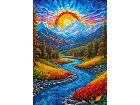 Puzzle 1000 piese Enjoy – Sunrise Landscape [1]