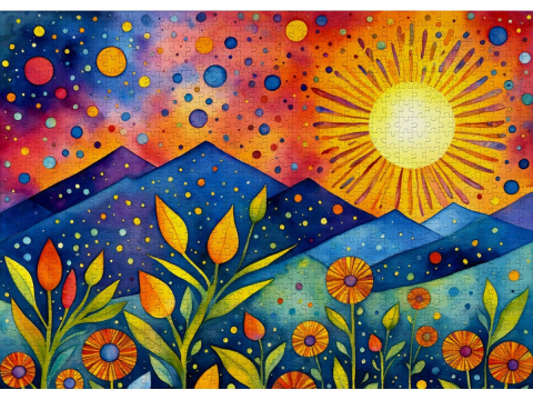 Puzzle 1000 piese Enjoy – Sunset Rain [1]