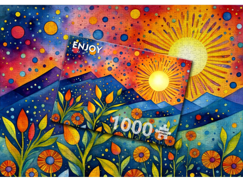 Puzzle 1000 piese Enjoy – Sunset Rain [3]