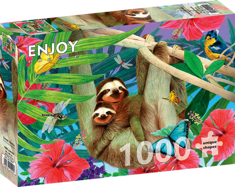 Puzzle 1000 piese - Puzzle 1000 piese Enjoy – Sweet Sloths