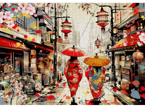 Puzzle 1000 piese Enjoy – Tokyo Stroll [1]