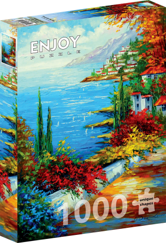 Puzzle 1000 piese - Puzzle 1000 piese Enjoy – Town by the Sea
