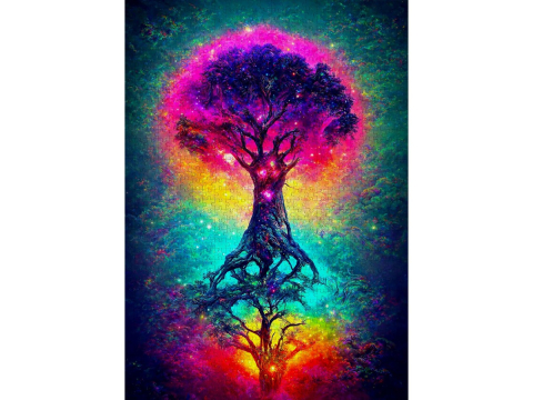 Puzzle 1000 piese Enjoy – Tree of the Universe [1]
