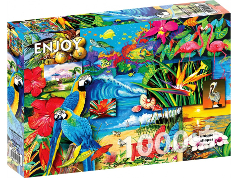 Puzzle - Puzzle 1000 piese Enjoy – Tropical Treasures