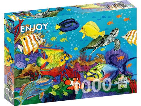 Puzzle - Puzzle 1000 piese Enjoy – Underwater Rainbow