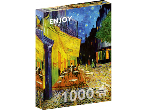 Puzzle - Puzzle 1000 piese Enjoy – Vincent van Gogh: Cafe Terrace at Night