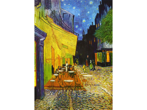 Puzzle 1000 piese Enjoy – Vincent van Gogh: Cafe Terrace at Night [1]