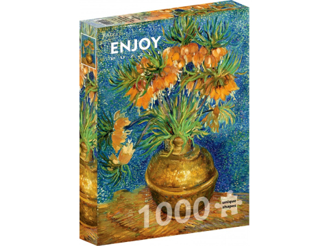 Puzzle - Puzzle 1000 piese Enjoy – Vincent van Gogh: Fritillaries in a Copper Vase