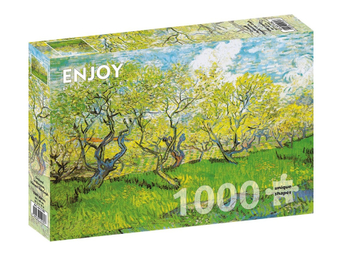 Puzzle - Puzzle 1000 piese Enjoy – Vincent van Gogh: Orchard in Blossom