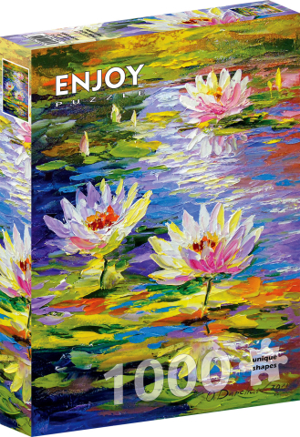 Puzzle 1000 piese - Puzzle 1000 piese Enjoy – Water Lilies in the Pond