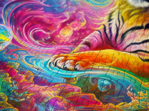 Puzzle 1000 piese Enjoy – Where Tigers Reign [4]