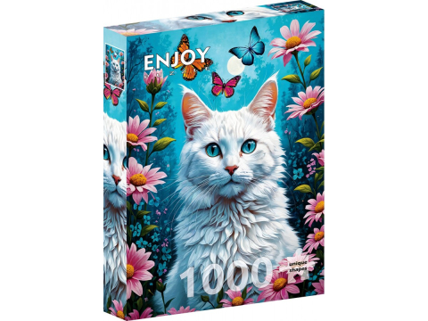 Puzzle - Puzzle 1000 piese Enjoy – White Cat