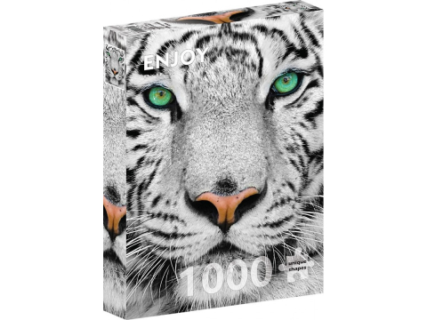 Puzzle - Puzzle 1000 piese Enjoy – White Siberian Tiger